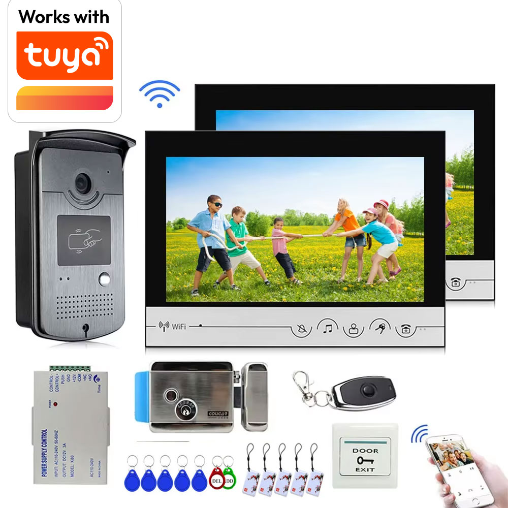 Tuya 9 inch color wireless WiF - Smart Doorbell Wired review and price