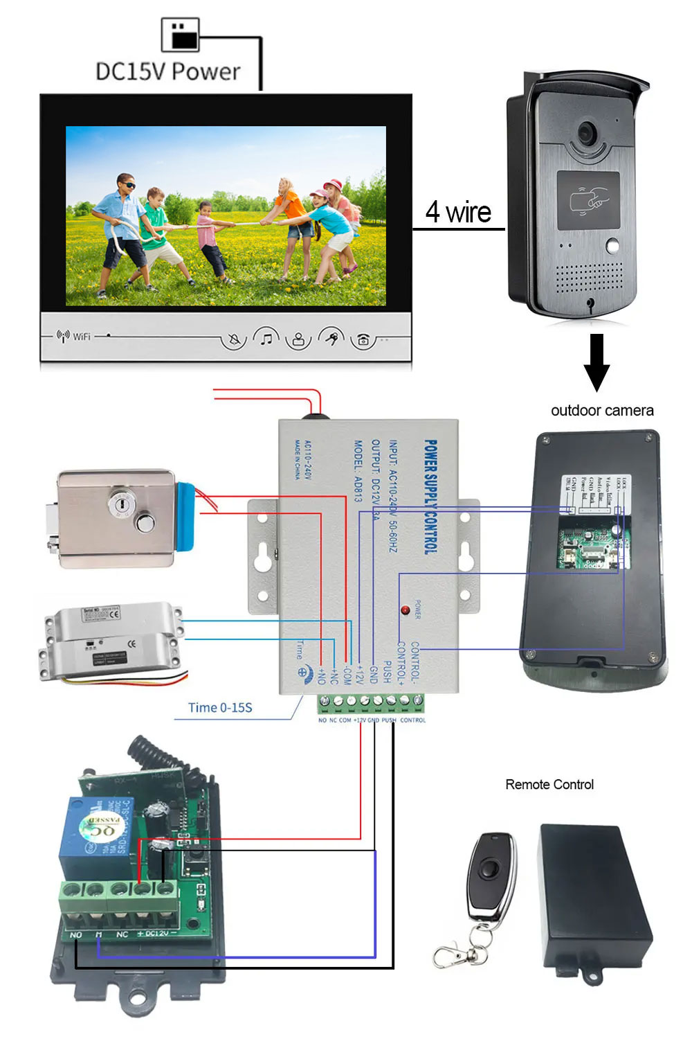 Tuya 9 inch color wireless WiF - Smart Doorbell Wired review and price