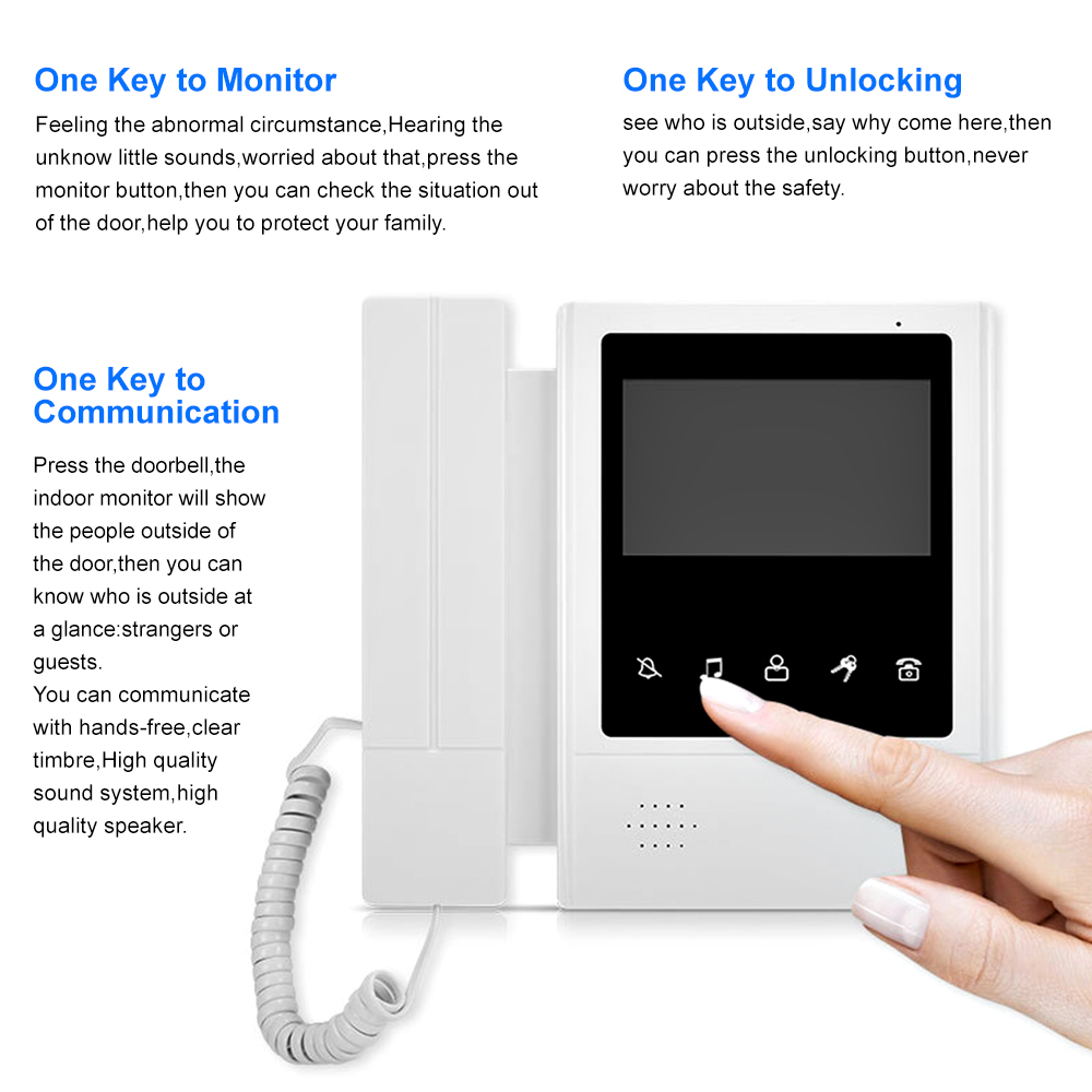 4.3 Inch LCD Video Intercom Sy - Smart Doorbell Wired review and price