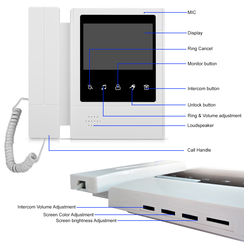 4.3 Inch LCD Video Intercom Sy - Smart Doorbell Wired review and price