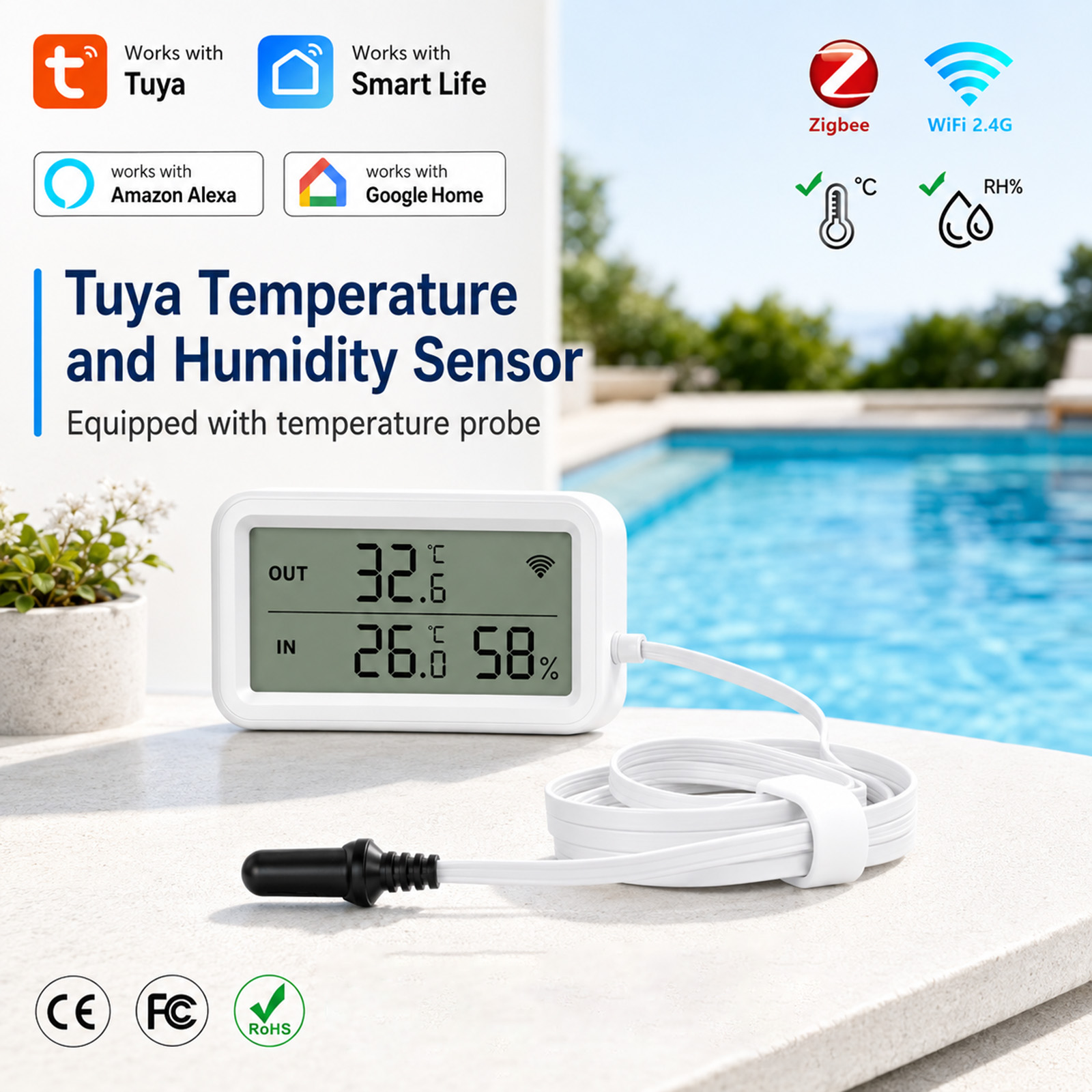 External Waterproof Probe Temp - Temperature Humidity Sensor review and price
