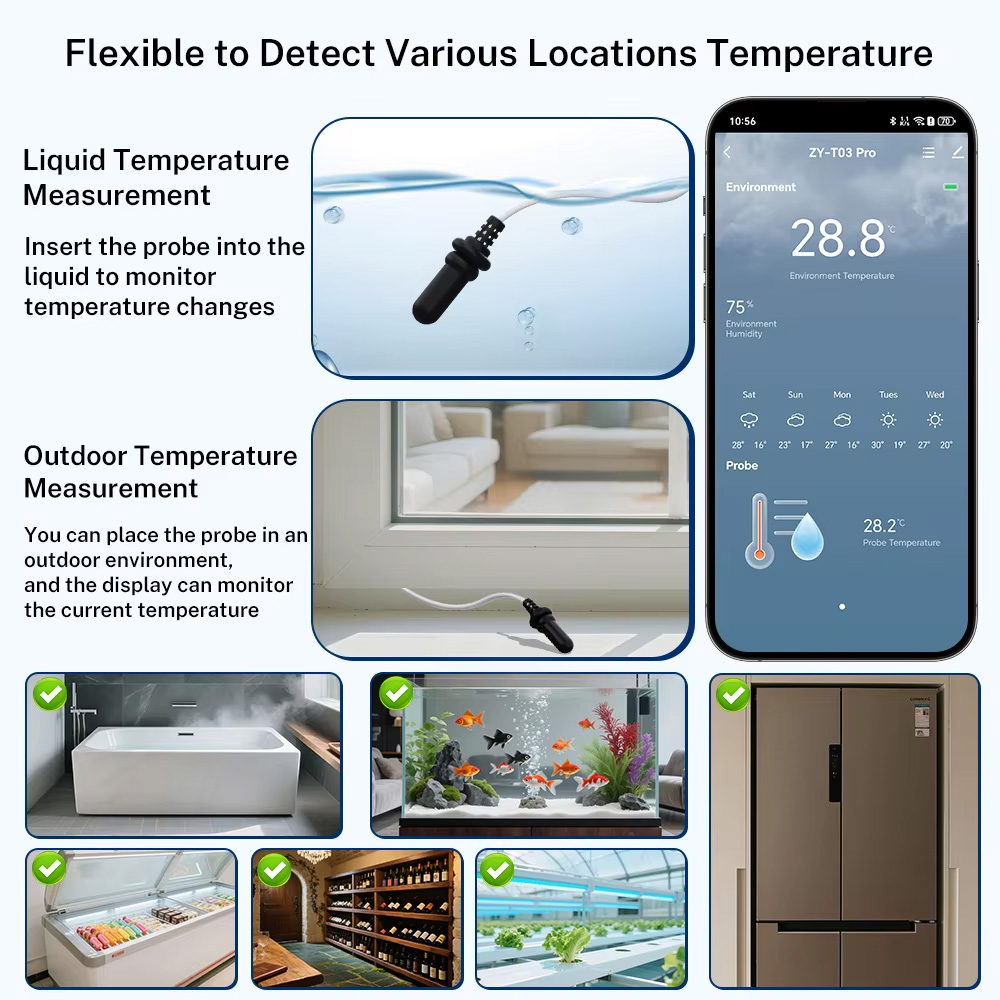 External Waterproof Probe Temp - Temperature Humidity Sensor review and price