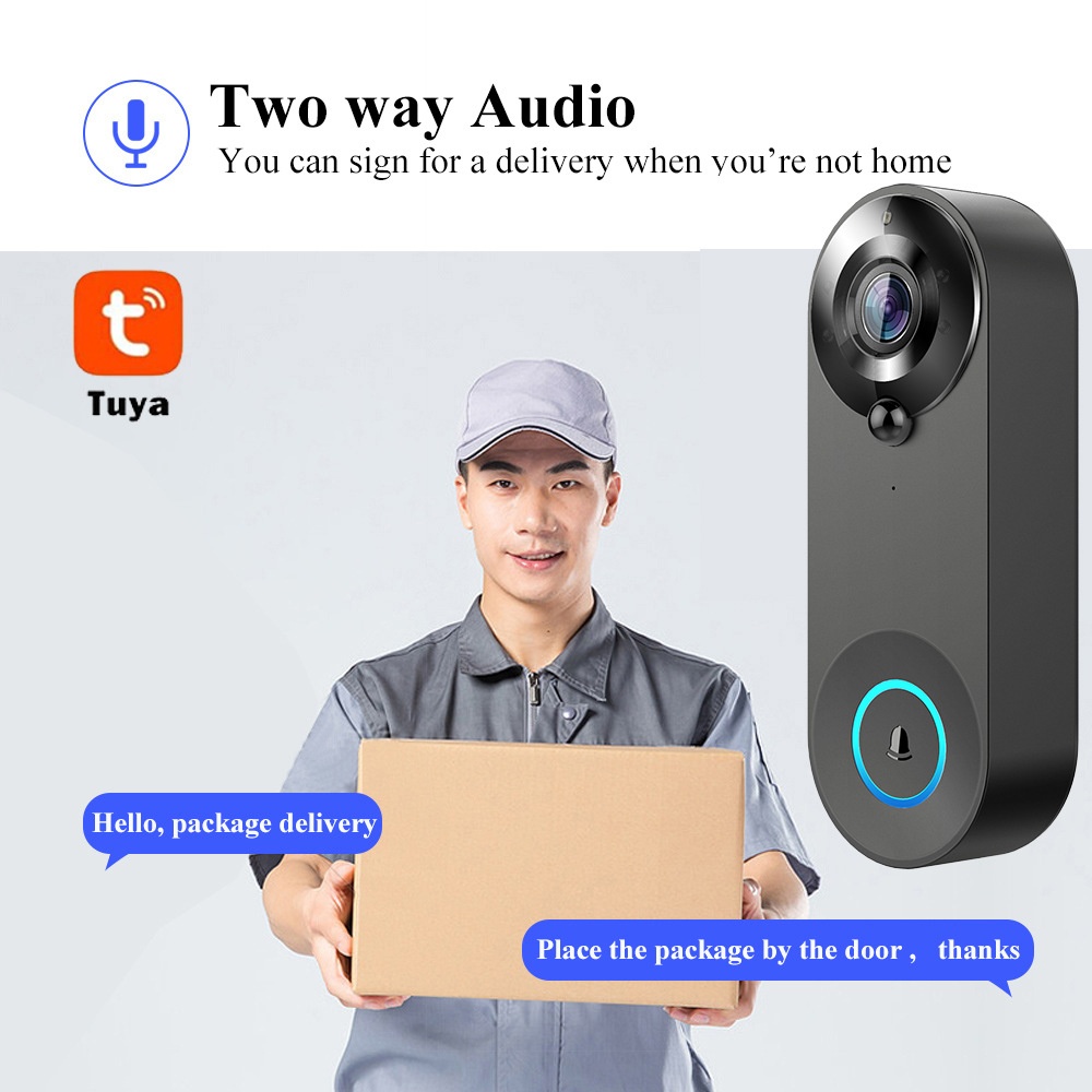 Tuya 1080P Wireless WIFI Doorb - Smart Doorbell Wired review and price