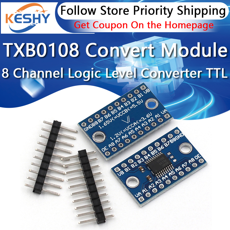 3.3V 5V TXS0108E 8 Channel Log - Level Shifter 3.3V review and price