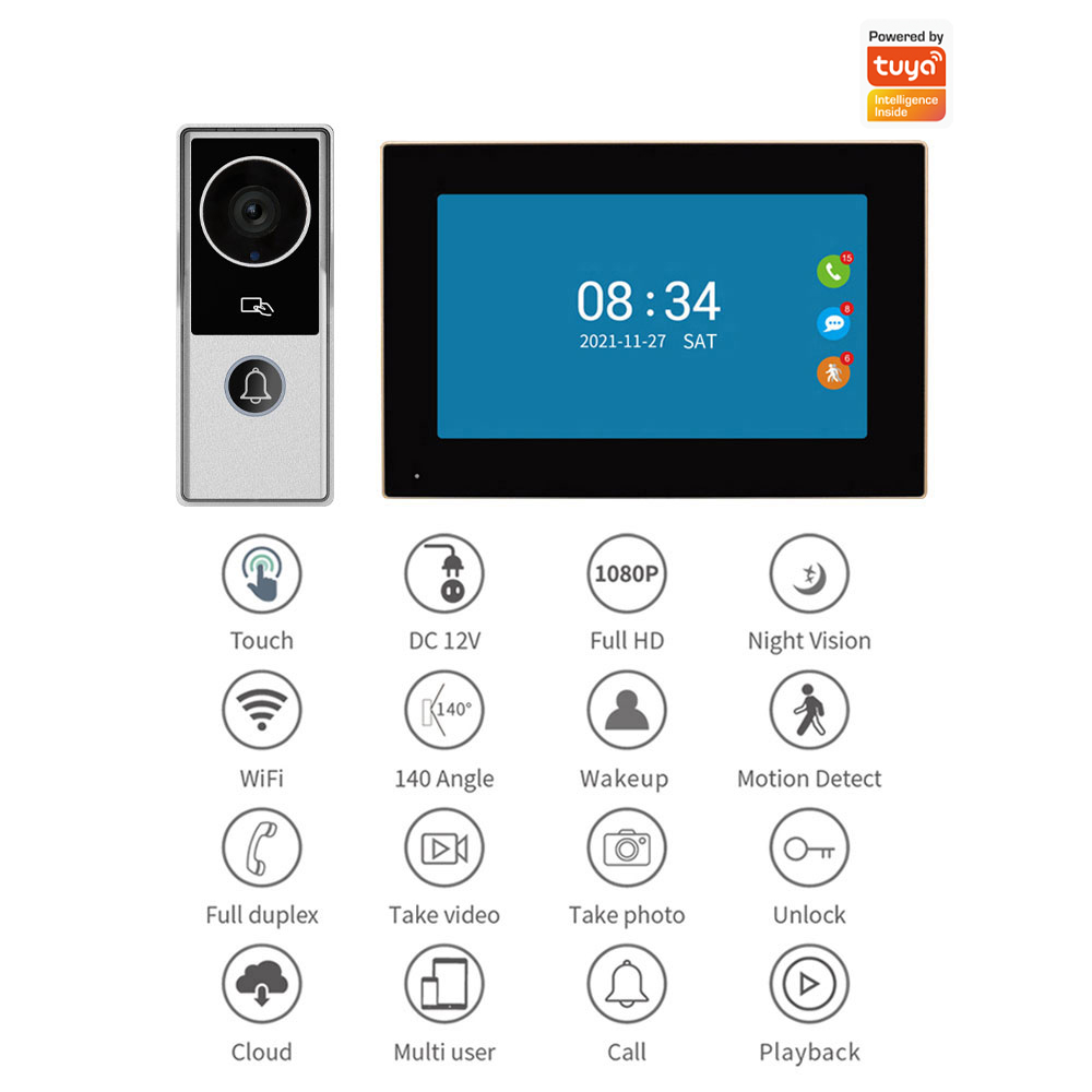 Wifi Video Doorbell System 108 - Smart Doorbell Wired review and price