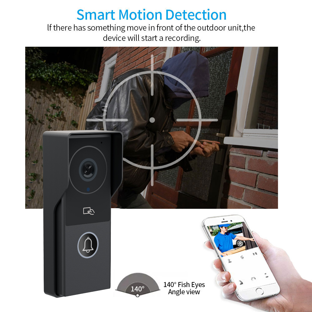 Wifi Video Doorbell System 108 - Smart Doorbell Wired review and price